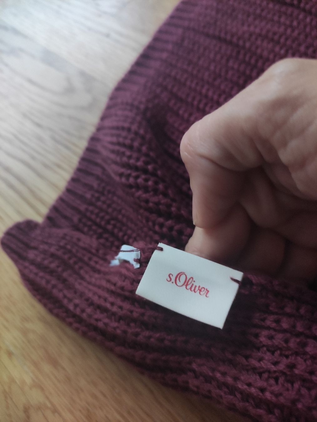 Foulard & Sciarpe: S.Oliver Strickschal Schal bordeaux altrosa – Nuovo (secondo la descrizione) da Schliern b. Köniz venduto da Pecannut 1