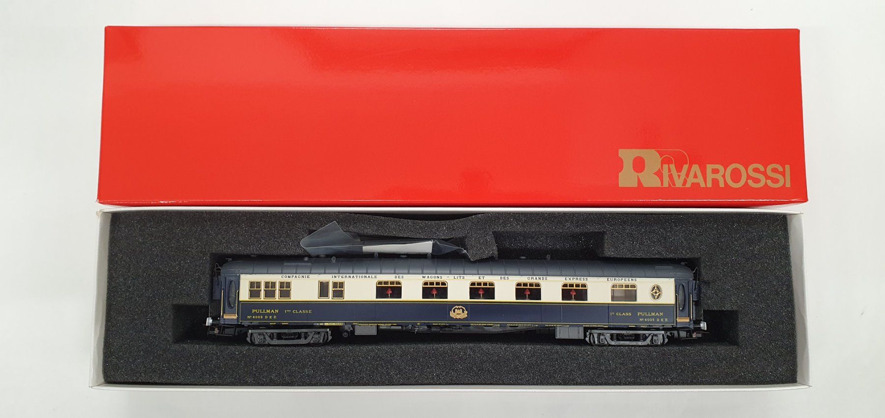 Rivarossi Modellini di ferrovie: Rivarossi 3634 CIWL Pullman WSPc 4003DE Fleche d'Or – Nuovo e nell'imballaggio originale da Würenlos venduto da jub_nd5j
