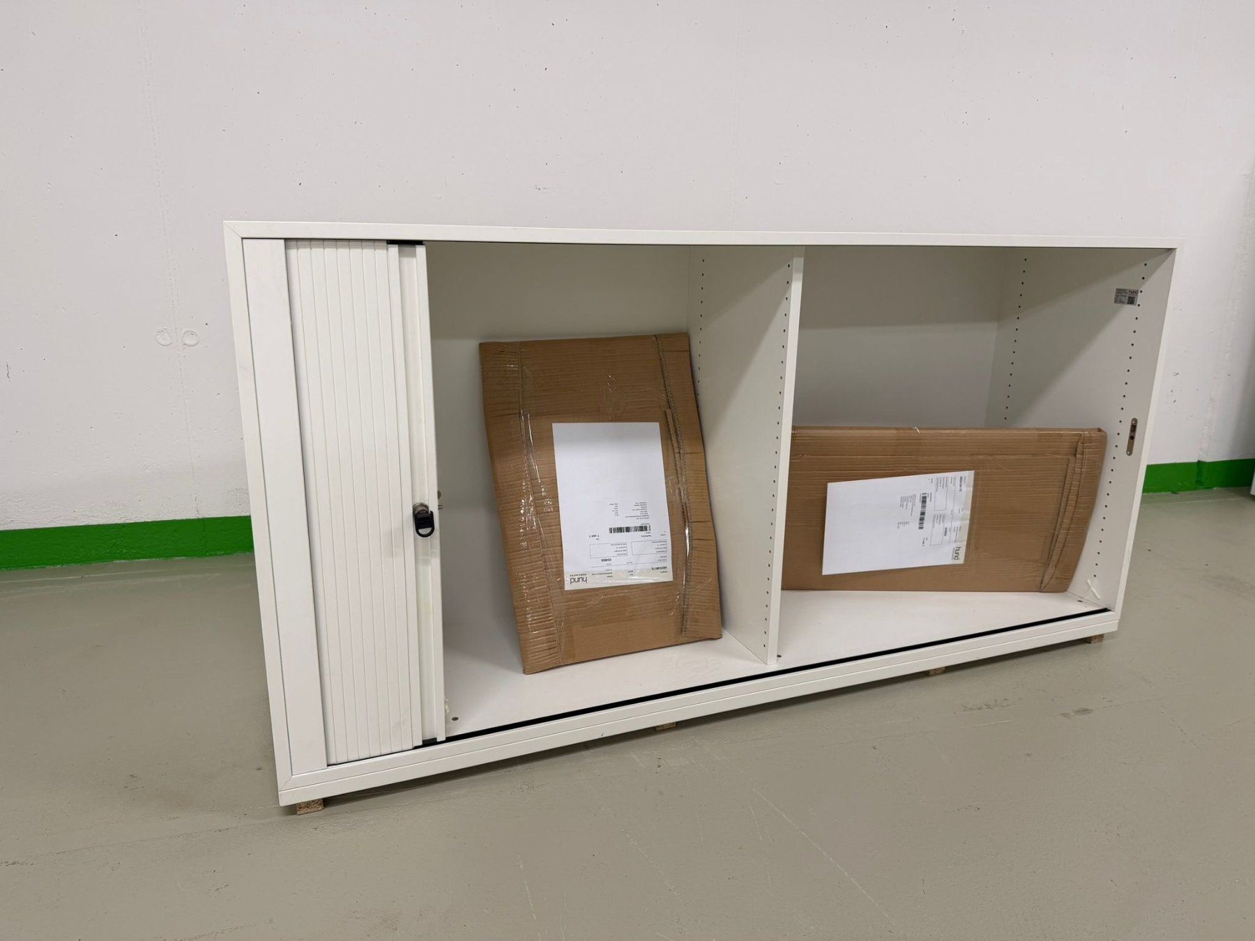 Schränke: Seitenrollschrank weiss 160cm / H80 – Neu (gemäss Beschreibung) aus Burgdorf von JaegBdorf