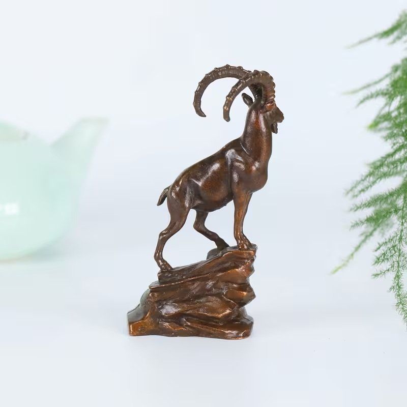 Statuette: Steinbock aus Messing mit Steinmotiv, Deko, Top! – Nuovo (secondo la descrizione) da Uerkheim venduto da Justi.y 4