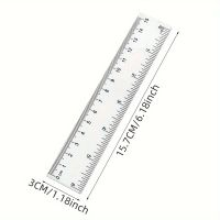 Lineal 15cm transparent biegsam, Schule Büro Zeichnen