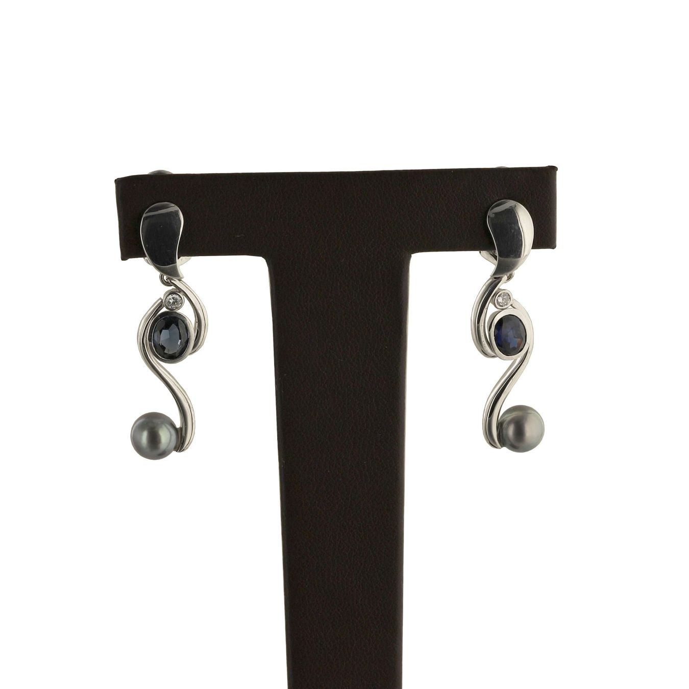 Ohrringe & -stecker: Saphir Südseeperlen Diamanten Ohrringe – Gebraucht aus Zürich von Vintage-Jewellery 1