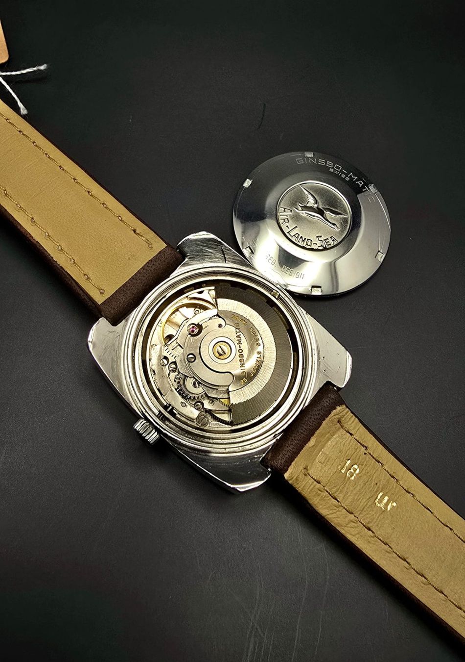 Ginsbo Watch Co Orologi: GINSBO MATIC ALS Automatic Movement Day, Date, Stahl – Usato da Neftenbach venduto da Taschen-Uhren 3