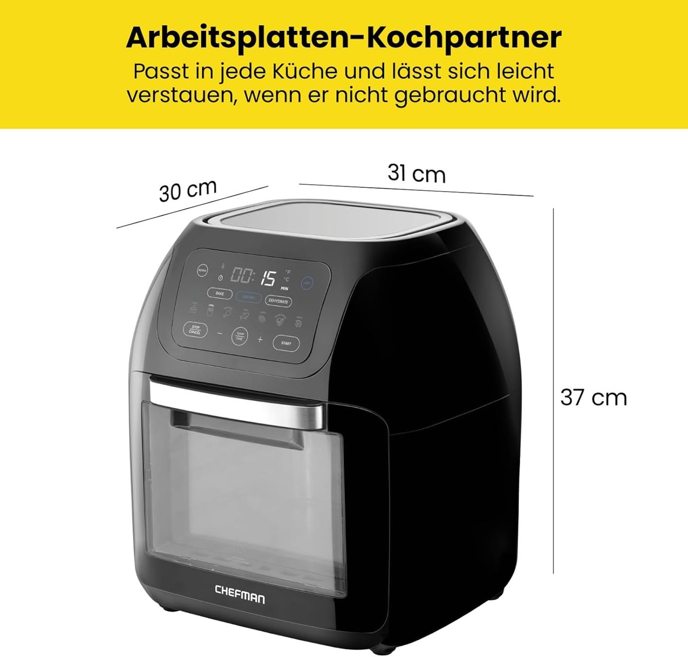 Elettrodomestici da cucina: Heissluftfritteuse Backofen 12 Liter mit Drehspiess – Nuovo e nell'imballaggio originale da St. Gallen venduto da sch_zsz7 9
