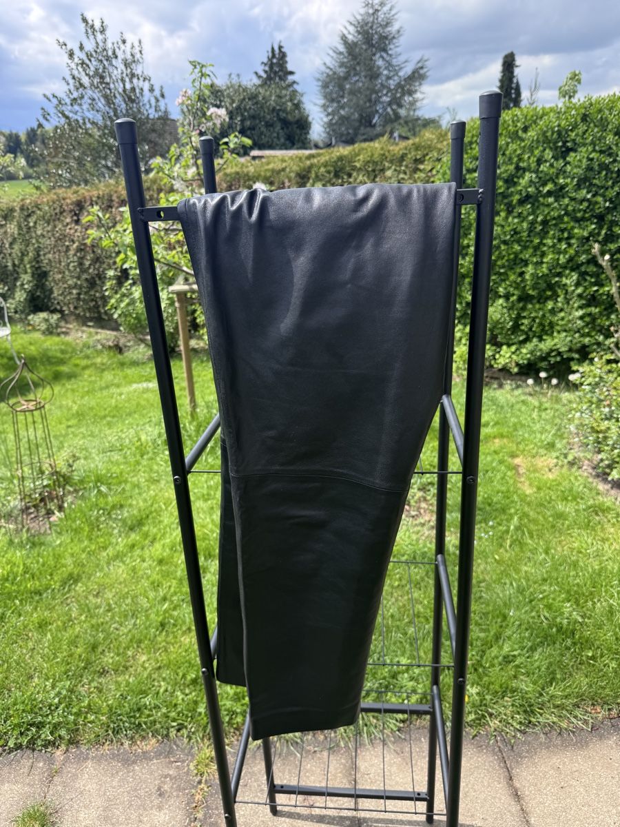 Pantaloni: Echtlederhose, Michael Kors, Grösse 42, Schwarz, – Nuovo (secondo la descrizione) da Tann venduto da Clemensthe5