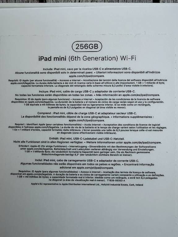Tablet PC: Apple iPad Mini 6 256 GB Wifi – Gebraucht aus Zürich von Lambert1709 3