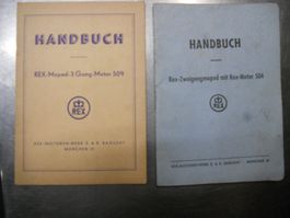 Prospekte Rex 2und 3 Gang Original