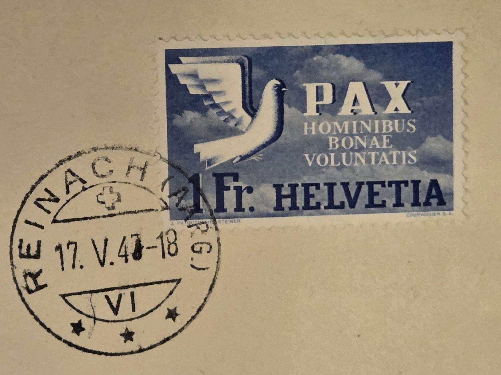 Alle Briefmarken: SBK 270 Kat.220.- PAX Brief – Gebraucht aus Wangen von Abartix 2