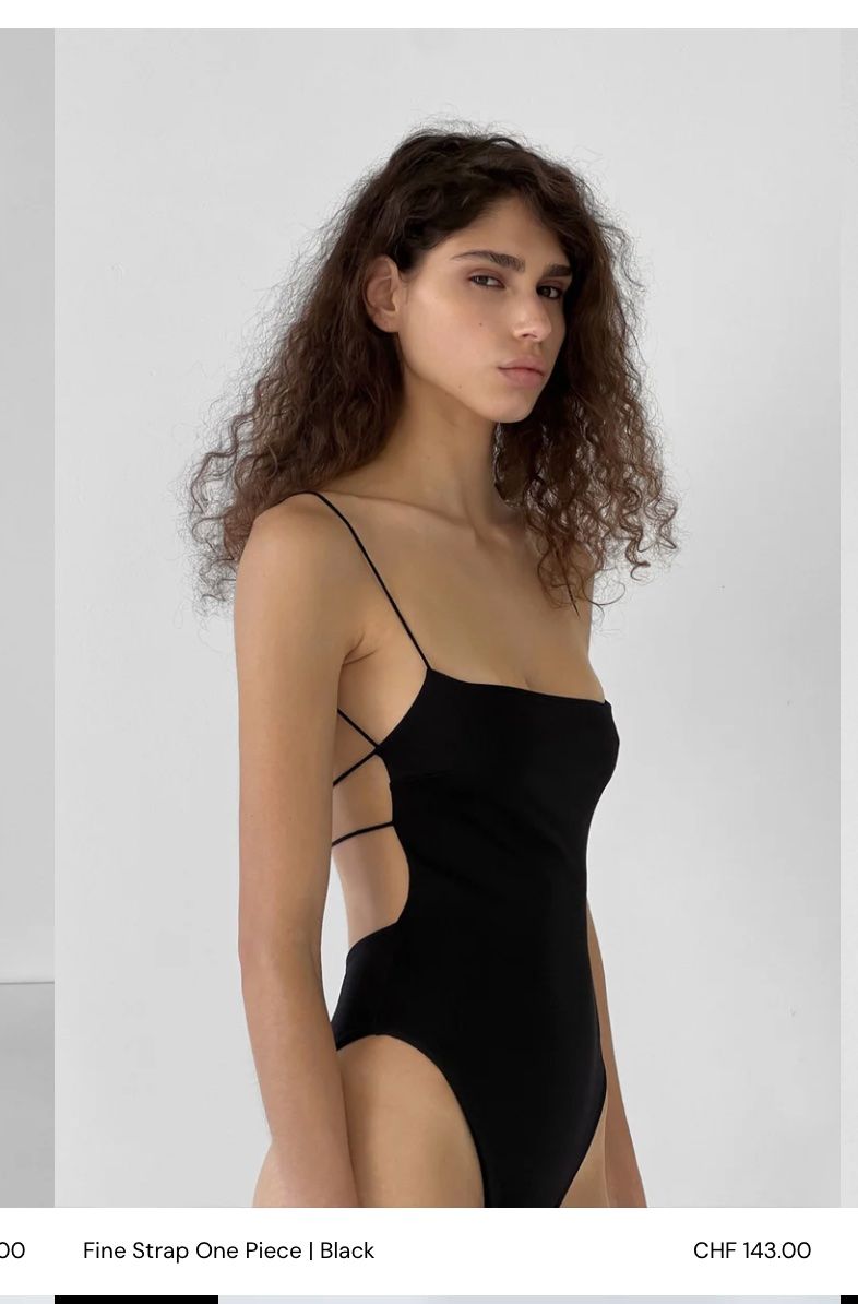 Costumi da bagno & Bikini: ZIAH "FINAL STRAP" schwarzer Badeanzug Gr. 16 (ca. Gr. 44) – Usato da Zürich venduto da missmodernage 4