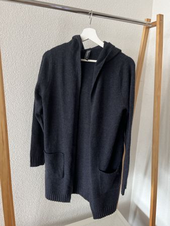 Jaquette longue bleu gris