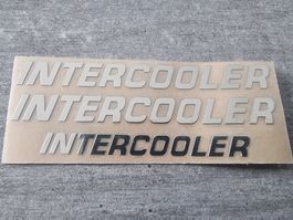 Intercooler Aufkleber / Sticker, Spiegelfolie, Top! Neu