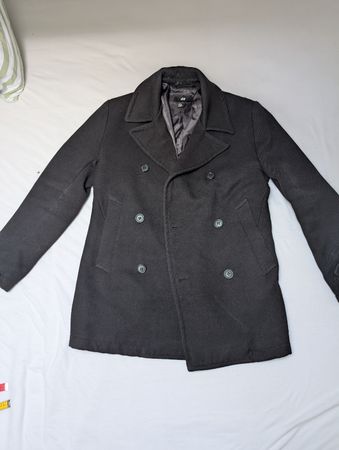H&M Peacoat Schwarz Gr 50