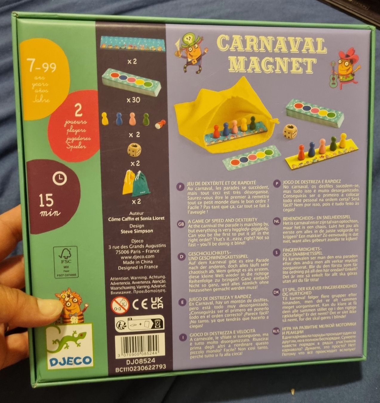 Djeco Giochi: Jeu Djeco Carnaval Magnet  – Usato da Fribourg venduto da jarmilka 8