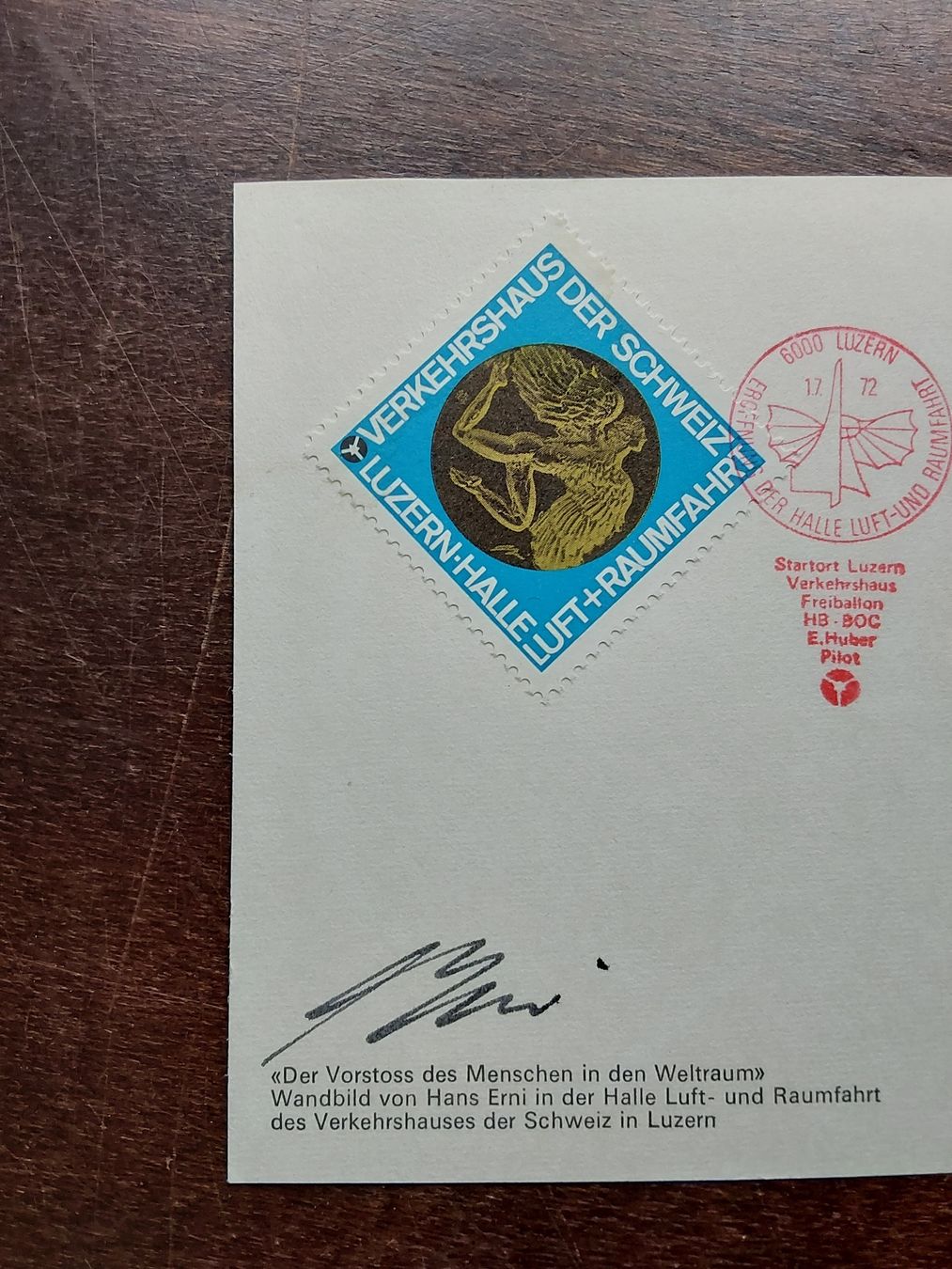 Autografi: Original Autogrammkarte Erni Hans  – Usato da Steinach venduto da Chilli1957 2