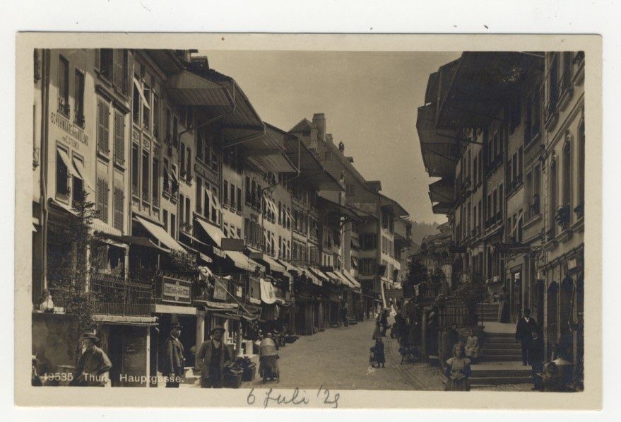 Cartoline postali: Thun Obere Hauptgasse belebt – Usato da Kirchberg BE venduto da Mgh 1