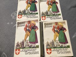4xSCHWEIZER TRACHTEN POSTKARTEN MAPPE 1931