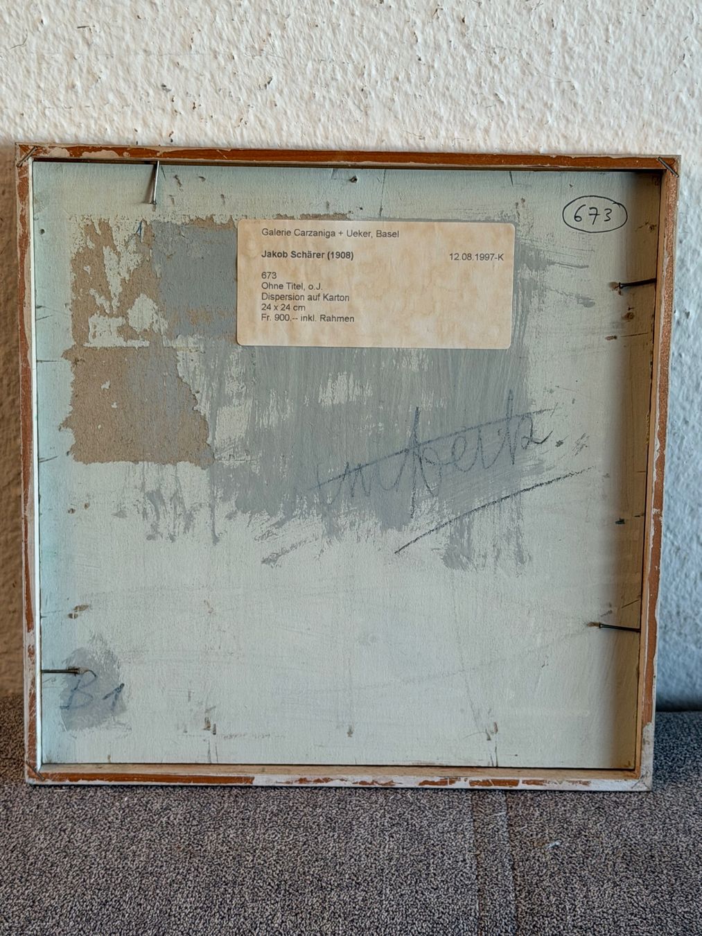 Gemälde: Jakob Schärer (1908) Original ÖlGemälde – Gebraucht aus Basel von PAUL_ART 6
