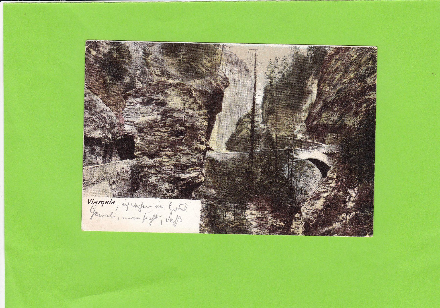 Cartoline postali: Viamala--1904--Künzli Tobler – Usato da St. Peterzell venduto da neckertal