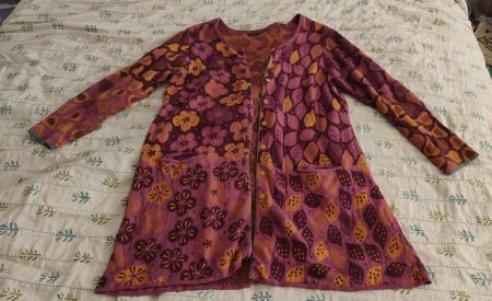 Gudrun Sjöden Strickjacke Grösse L floral Baumwolle