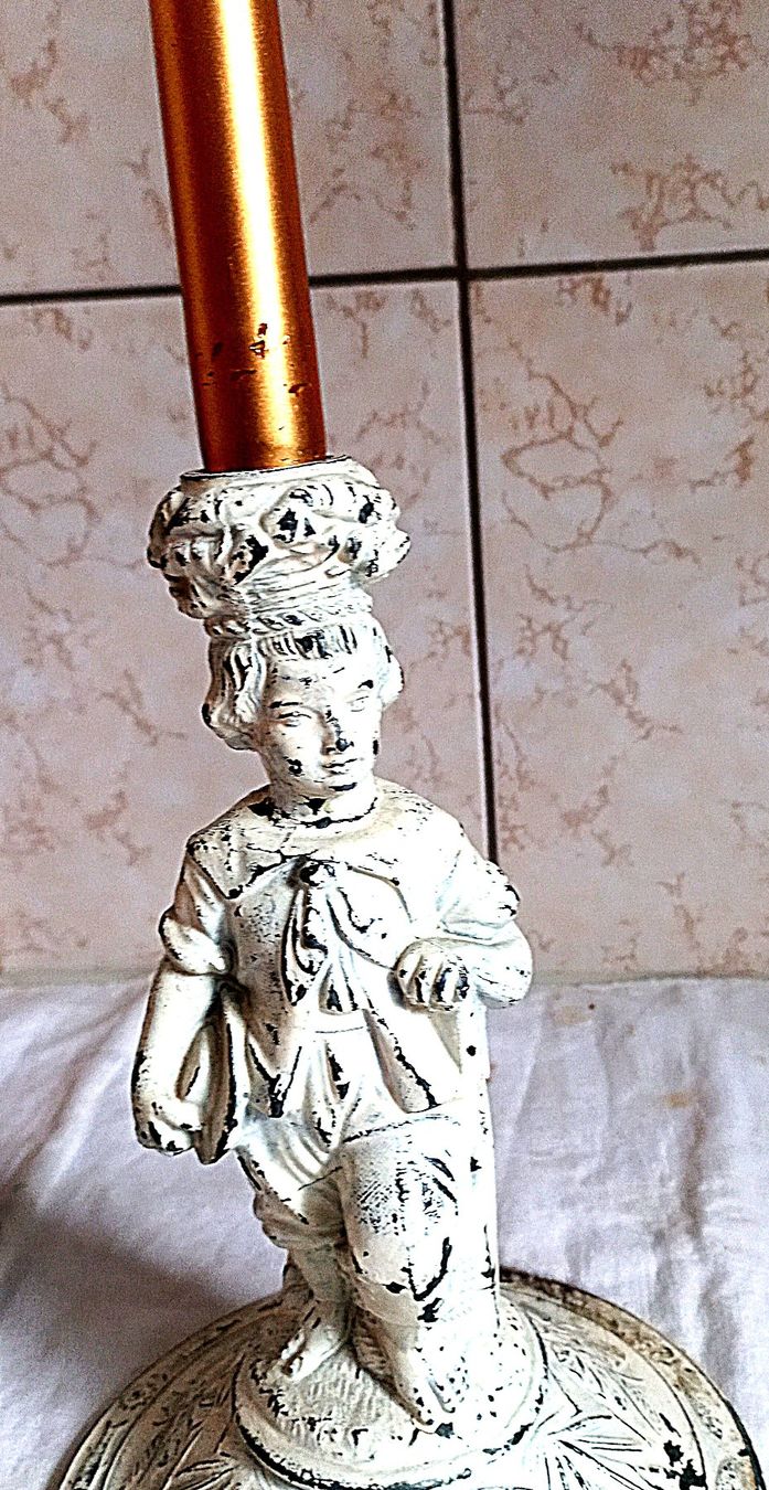 Portacandele: Jugendstil Kerzenständer Eisenguss – Usato da Baar venduto da 2cvbaar 1
