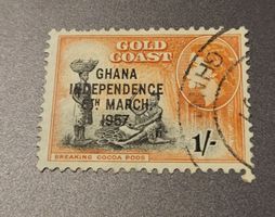 Ghana 1957 alte briefmarke