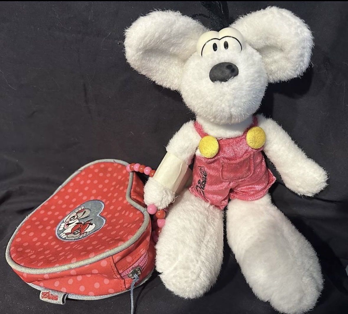 Statuette: Diddle Mouse Figur mit Herz-Tasche – Usato da Benglen venduto da sommer7613