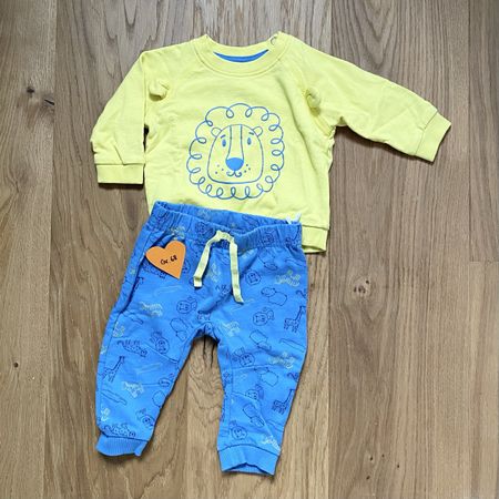 Süsses Baby Set, Gr. 68, Gelbes Shirt mit Löwe, Top Zustand!