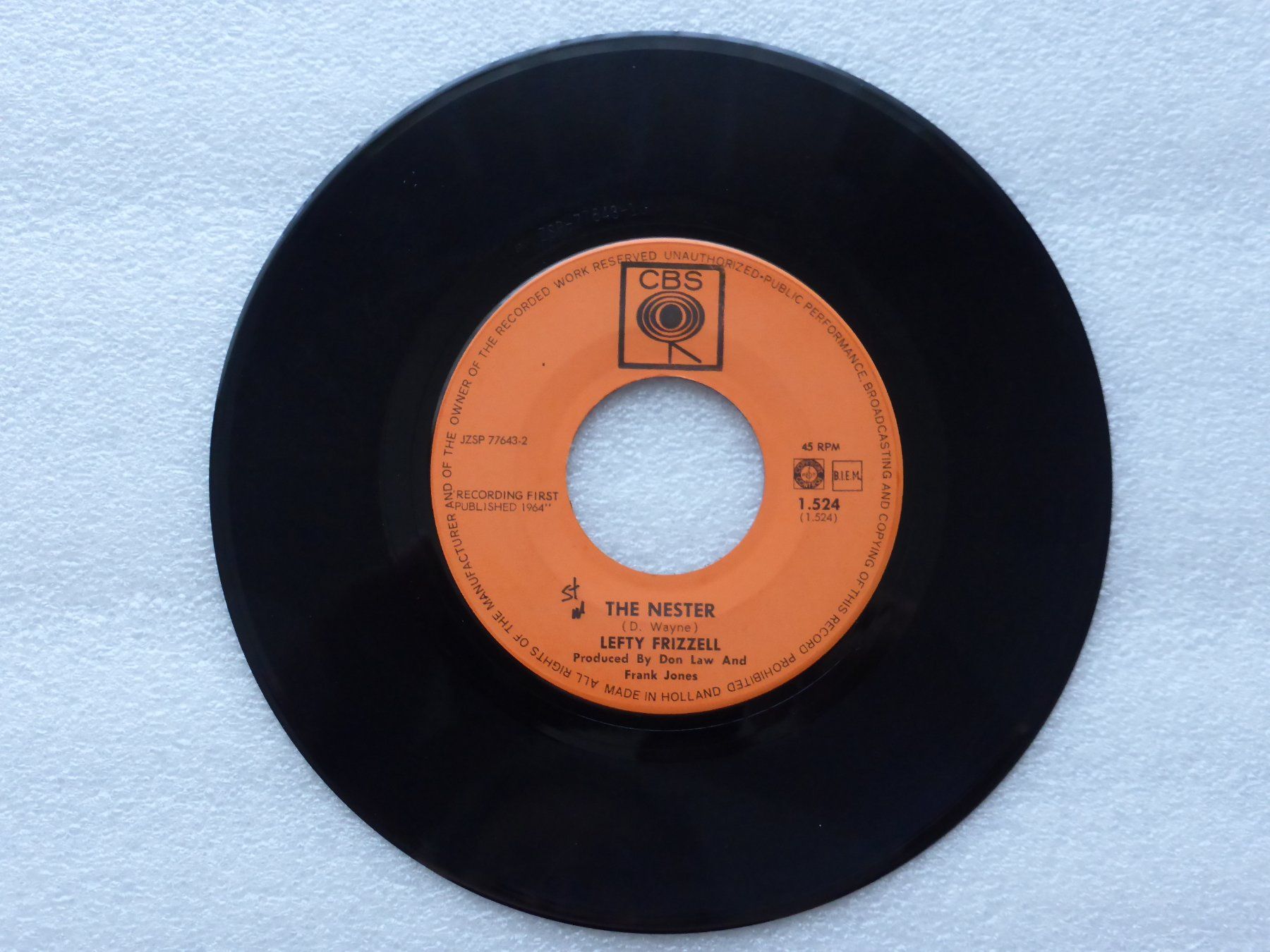 Dischi in vinile: Vinyl Single   LEFTY FRIZZELL – Usato da Küssnacht am Rigi venduto da Mondkinder 2