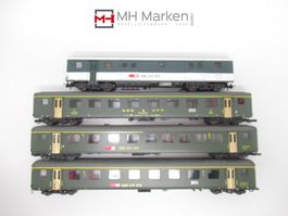 Roco 4-tlg IC-Reisezugwagenset SBB CFF FFS ohne OVP AC/DC H0