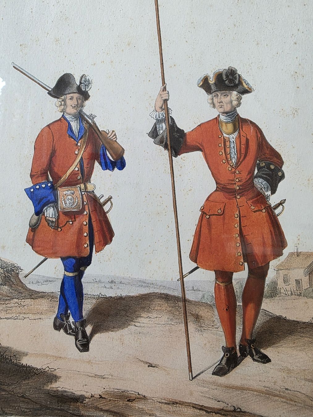 Grafica & Litografie: Militär-Lithographie ca. 1850 – Schweizer Regiment – Usato da Paudex venduto da Pacalama 1