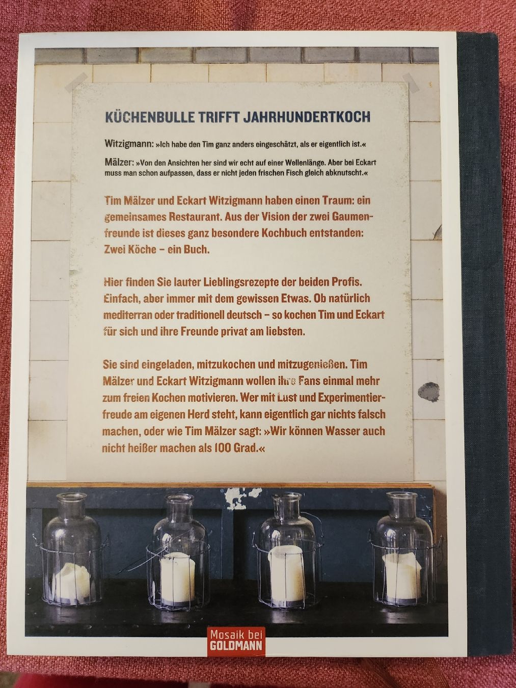 Livres: Mälzer & Witzigmann - Zwei Köche ein Buch – D'occasion à Dietikon par Buchantiqdietikon 1