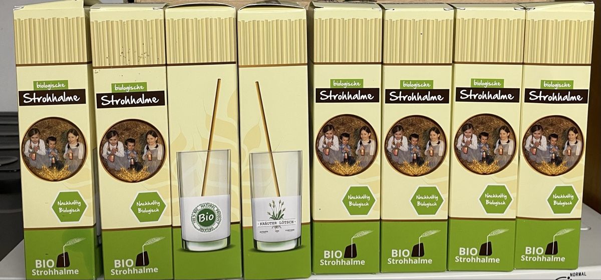 Bevande alcoliche: 8x50 Bio-Strohhalme – Nuovo e nell'imballaggio originale da Ipsach venduto da Greco5252