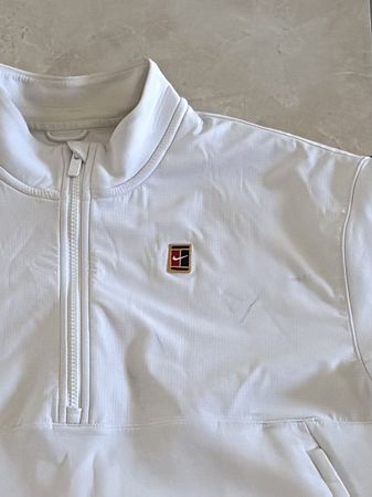 Veste de sport Nike blanc col zippé