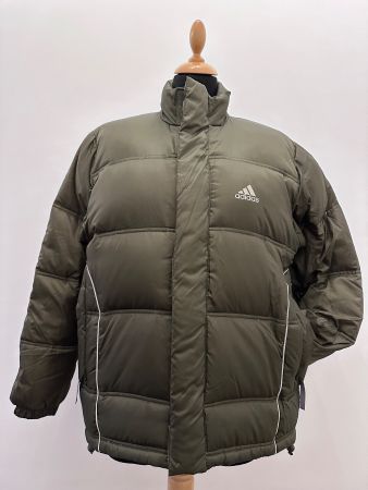 ADIDAS - down jacket VERDE OLIVA