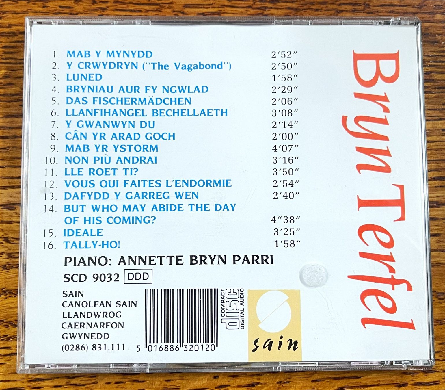 CD: BRYN TERFEL CD – Usato da Oftringen venduto da Vucki 1
