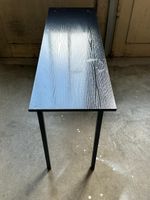 Schwarzer Konsolentisch, Holzoptik, schlankes Design Top!