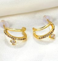 Goldene Ohrringe mit Zirkonia ❣️ Neu ❣️ und elegant!
