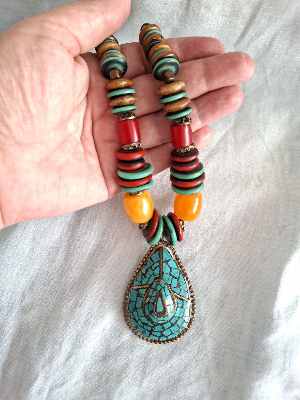 Colliers: Collier statement bohème ethnique vintage – D'occasion à Lutry par Sim_Sta 4