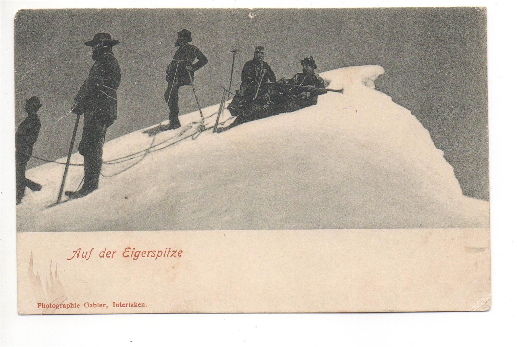 Ansichtskarten: BERGSTEIGER auf der Eigerspitze – Gebraucht aus Jona von philajona