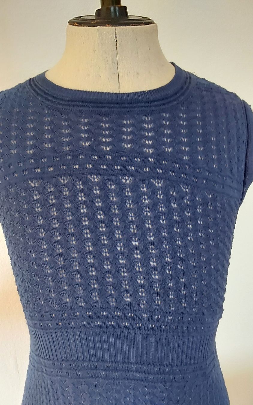 Ivko Vestiti: Strickkleid Ivko blau 38 – Usato da Köniz venduto da scopello12 1