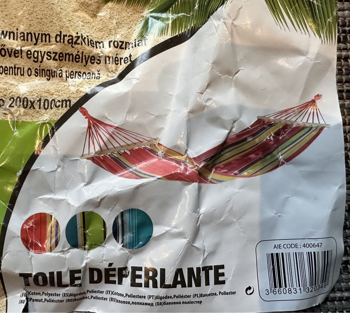 Amache: Hängematte Neu – Nuovo (secondo la descrizione) da Schinznach-Dorf venduto da Hpurzel 1