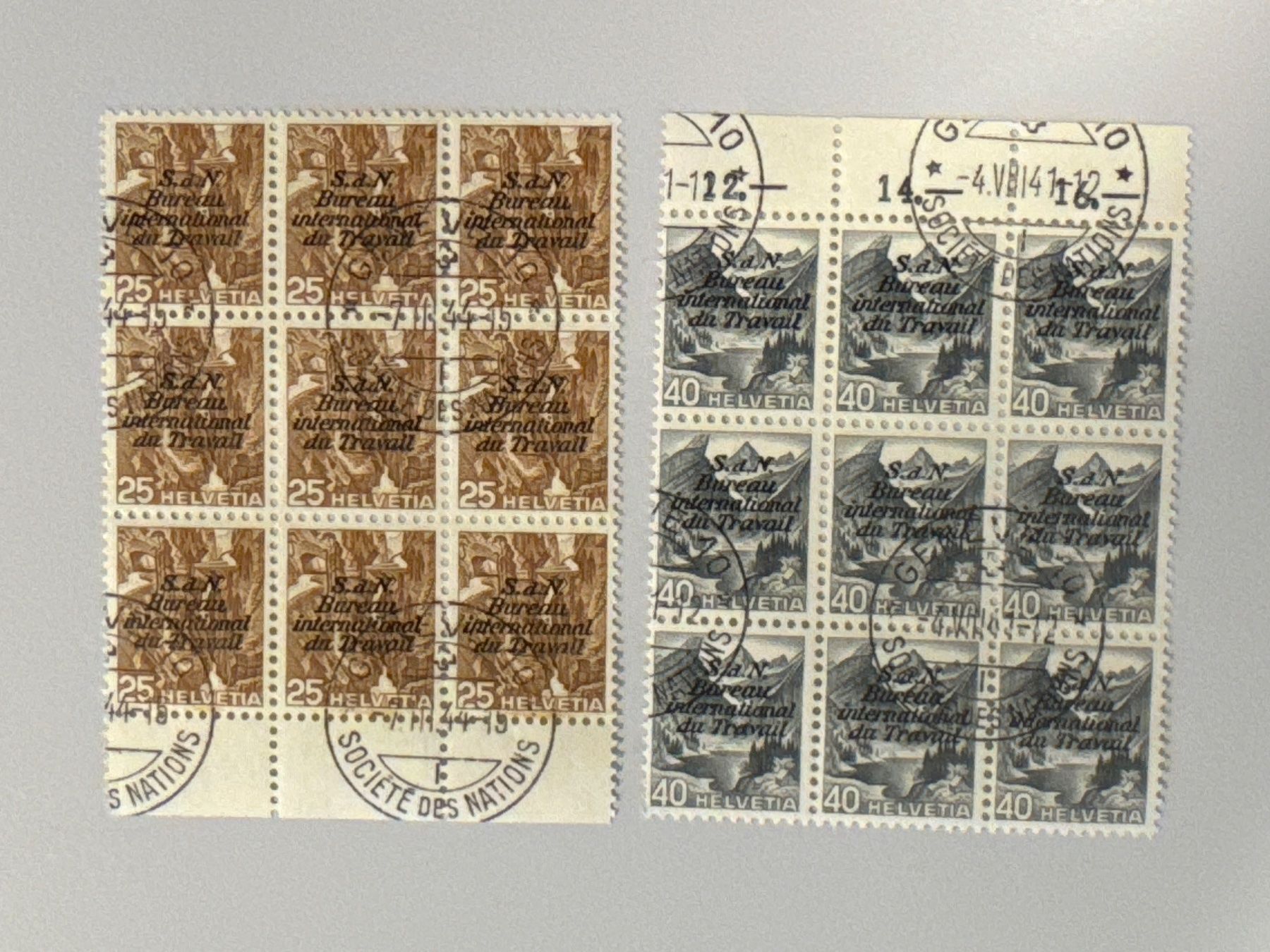 Alle Briefmarken: 1936 Dienstmarke SDN, Voll Stempel – Gebraucht aus Küssnacht am Rigi von POSTOMASTER