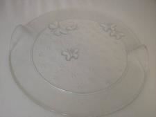 Tortenschale Glas mit Schmetterlingen