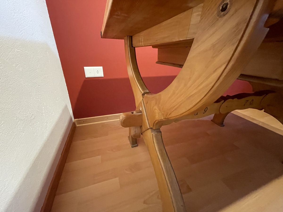 Tavoli: Bauern, Gasthoftisch mit Intarsien – Usato da Eiken venduto da garanoiri 7