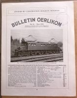 Bulletin Oerlikon N° 21- mars 1923 - Paris, Lyon, Méditer.