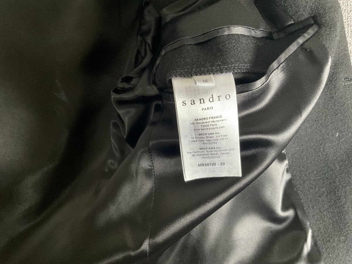 Sandro Cappotti: Mantel von Sandro Paris, Gr.M in schwarz – Usato da Plan-les-Ouates venduto da 65Wolle 5