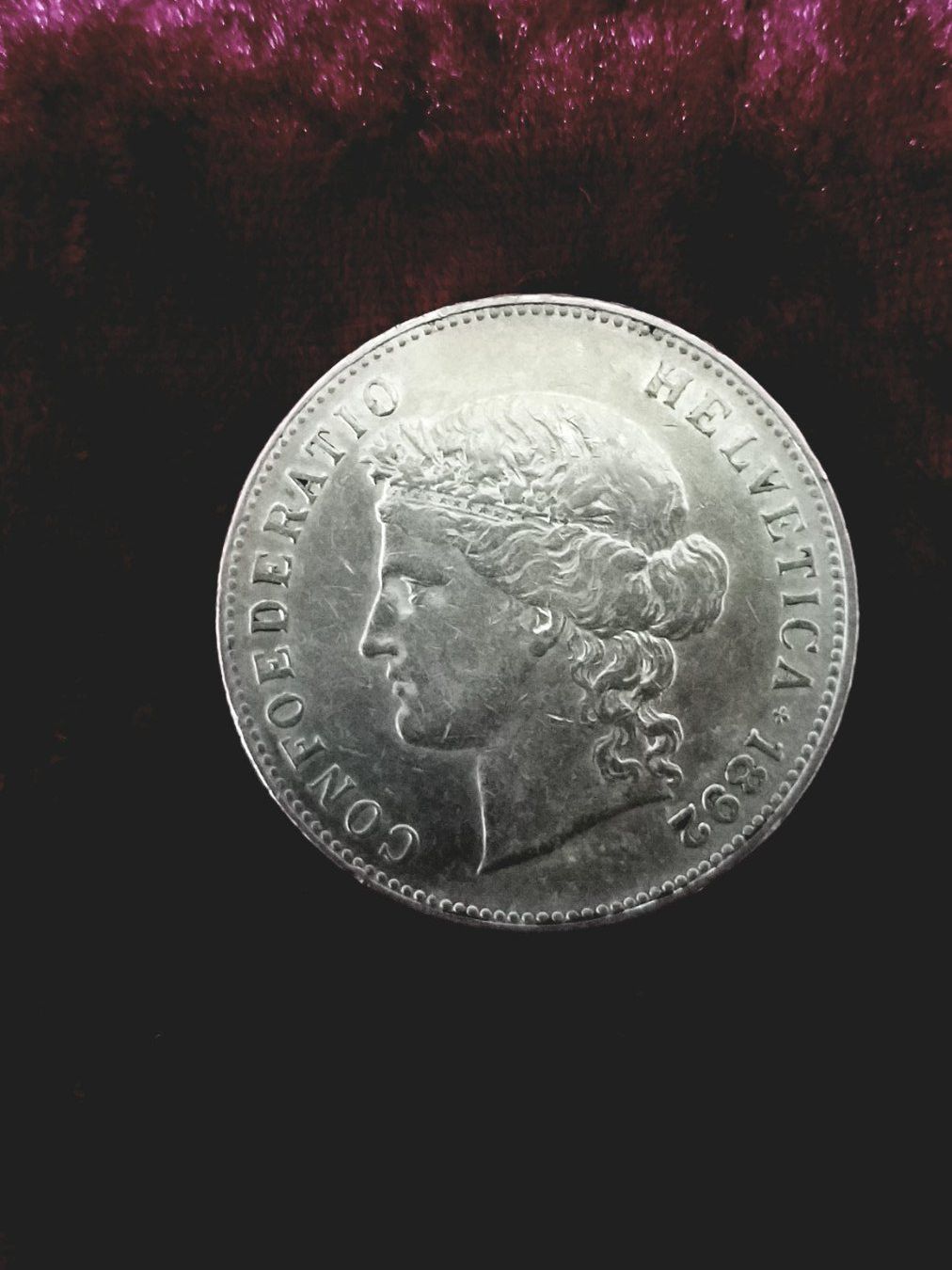 Alle Münzen: CH, 5 Franken/ Francs /Franchi 1892 – Gebraucht aus Gordola von ale_5wbc 3