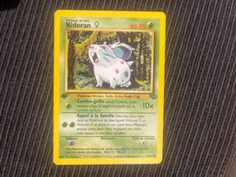 Pokemon Nidoran 1.Edition Non Holo Jungle Französisch