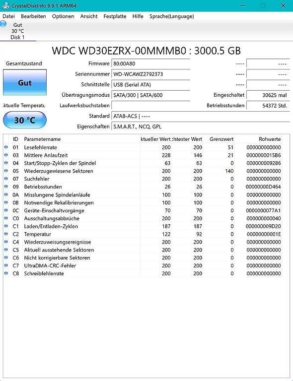 Western Digital Harddisks: WD Caviar Green 3TB HDD  Fehlerfrei – Gebraucht aus Lyss von MarcLeue 1