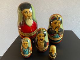 BABUSCHKA Figuren > Kosaken Hetman Ukraine 5er Set